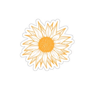 Sunflower Die-Cut Stickers