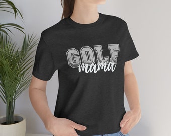 Golf Mama Jersey Unisex Camiseta de Manga Corta