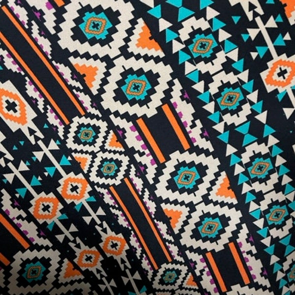 Techno scuba knit African print design great fabrics for dress jacket skirt and more made in ITALY