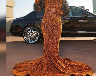 designer 4 way stretch velvet sequence velvet burnt orange  great fabrics for prom dress table cover and much more made in Sp