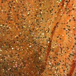 Orange 4 way stretch velvet sequence velvet great fabrics for prom dress table cover and much more made in Sp