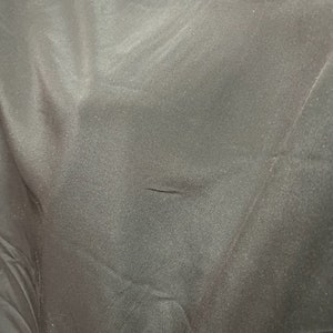 Jet black 100% silk crepe De chine great for dress prom evening dress jacket skirt  and more made in ITALY