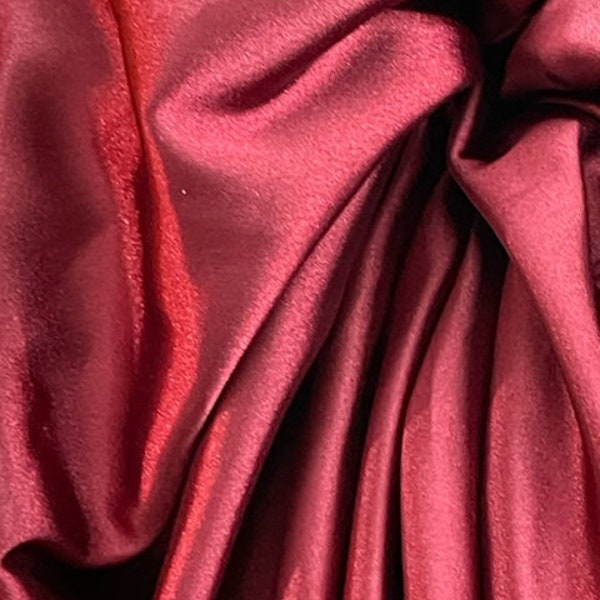 Wine burgundy  silky charmeuse stretch  dress prom evening dress jacket skirt  and more made in ITALY