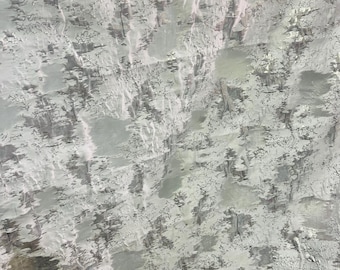 White silver Organza brocade  designer fabric great for skirt shirt prom dress cover and more made in ITAL
