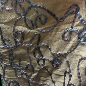 Designer embroidery wool great fabrics for evening dress jacket suit made in Italy