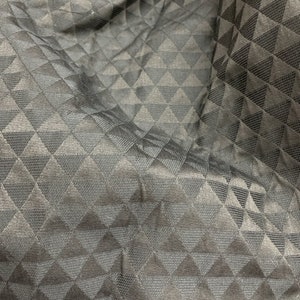 Black on black houndstooth Mikado brocade great for man suit wedding dress prom table cover and more made in ITALY