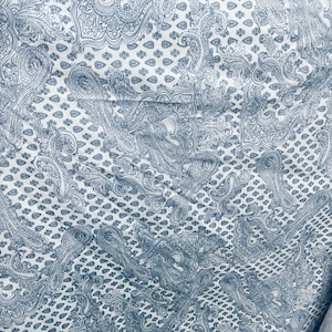 Paisley cotton satin stretch great fabrics for dress jacket skirt and more made in Italy