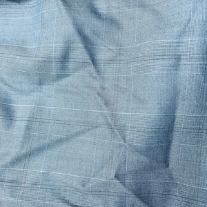 100% wool suiting blue glen plaid design by oscar de la renta collection  great fabrics for suit pants jacket skirt made in Italy