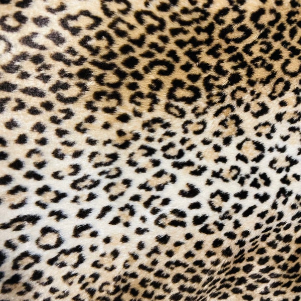 Cheetah FUR super soft great for jacket dress pillow and much more made in Italy