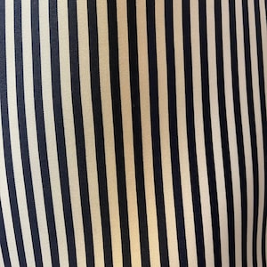 Navy and white neoprene striped great fabrics for dress jacket skirt and more made in ITALY