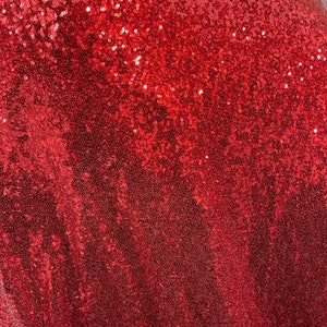 valentines Red 4way stretch sequence great fabrics for prom dress evening ballgown skirt pants table cover and much more made in