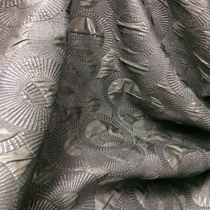Black on black mikado brocked great for man suit wedding dress prom table cover and more made in ITALY