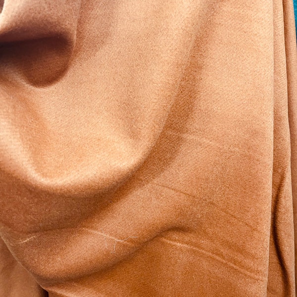 Rust wool cashmere 18 once designed by DKNY great fabrics for evening skirt jacket suit made in Italy