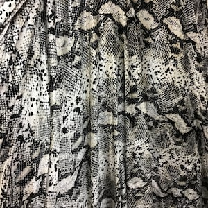 designer snake print 4way spandex velvet great fabrics for dress jacket skirt and more made in ITALY