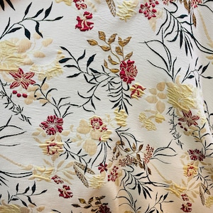 designer Japanese style brocaded  great for wedding dress prom suit jacket table cover and more made in ITALY