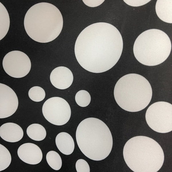 Black and white neoprene  Pokodot  great fabrics for dress jacket skirt and more made in ITALY