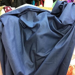 Washed medium Blue chambray denim 6 once by DKNY great fabrics for dress jacket suit made in Italy image 4