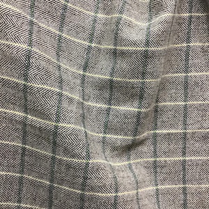 Herringbone plaid wool cashmere designer fabric made in Britain 8 once great for jacket skirt dress pillow upholstery and much more use