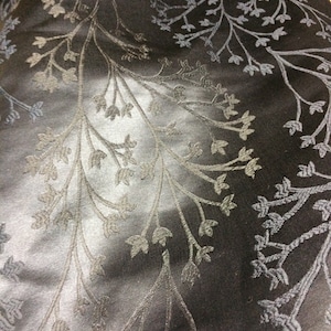 Black on black mikado brocked great for man suit wedding dress prom table cover and more made in ITALY