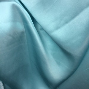 100% silk charmeuse Tiffnyblue 19MM great for dress prom evening dress jacket skirt  and more made in ITALY