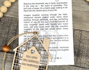 Threshold of Joy” New Home Ornament | Personalized Housewarming Gift with Poem