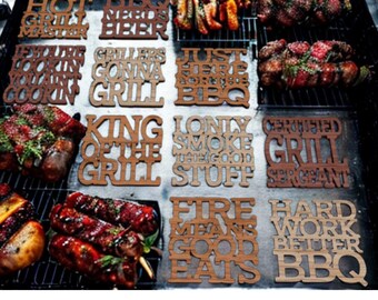 Grill Master Coaster Collection – Laser Cut Wooden BBQ Coasters, New Dad, Grandpa, Papa, Step Dad