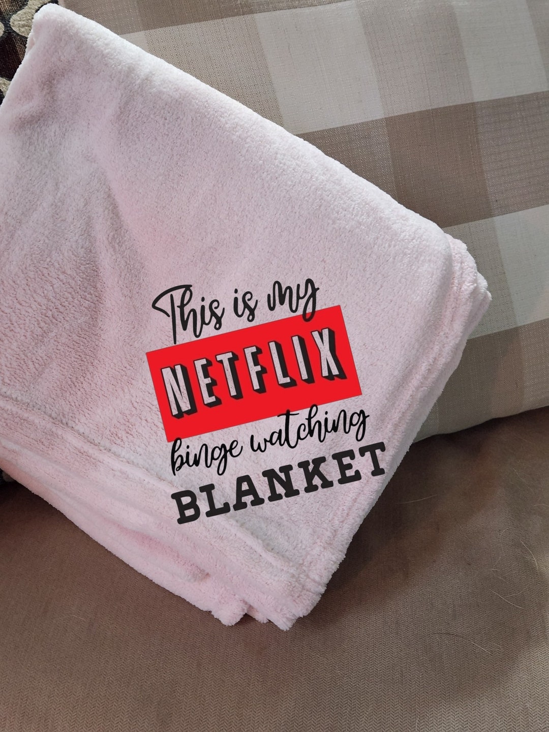 Netflix Movie Watching Blanket, My Netflix Throw Blanket, Personalized