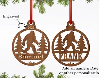 Personalized Bigfoot Christmas Ornament | Sasquatch Believer Gift