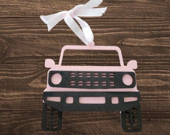 Custom Bronco Gift Card Holder – Rearview Mirror Charm, Ornament, or Decor