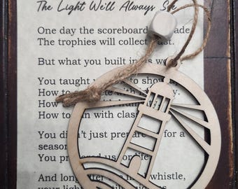 Coach Gift from Team – Lighthouse Rearview Mirror Charm – End of Season Coach Appreciation Gift – Sports Coach Thank You– Senior Night Gift