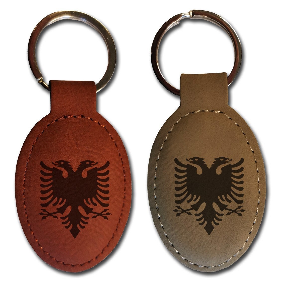 2pc/lot Albania flag necklace Keychain Key ring Kosovo Albanie bag