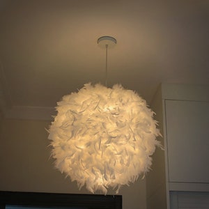 B and q feather lampshade online