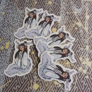 Drunk Dragon Lan Wangji Sticker