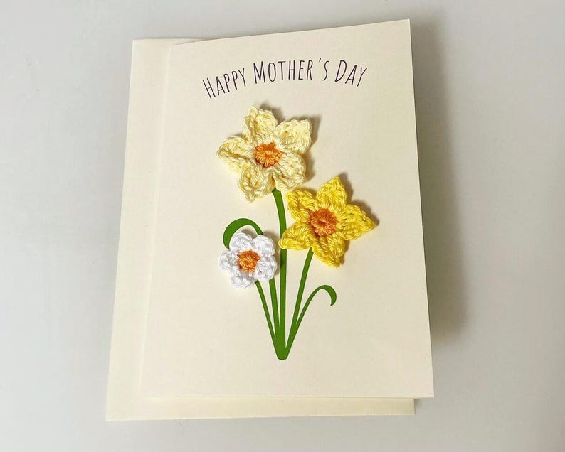 Handmade Daffodil Mother's Day Cards
