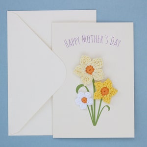 Mothers day card with flowers