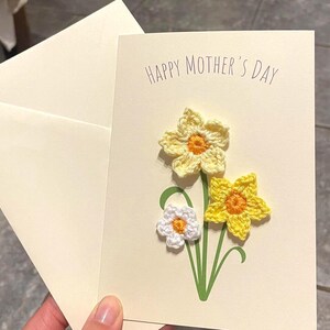 Handmade floral mothers day card UK made