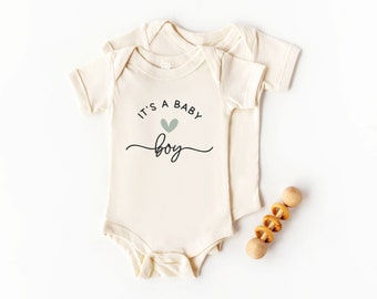 It's a Baby Boy Onesie | Baby Boy Gender Reveal Infant Bodysuit | Surprise Boy Announcement | Natural Certified Organic Cotton Baby Clothes