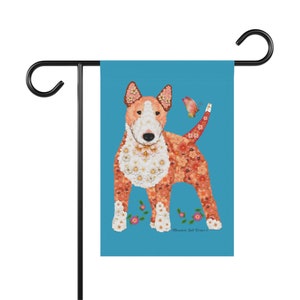 Miniature Bull Terrier Garden & House Banner (Pole Not Included)
