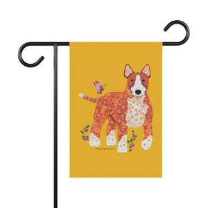 Colored Bull Terrier Garden & House Banner (Pole Not Included)