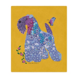 Kerry Blue Terrier Minky Blanket