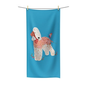 Bedlington Terrier Polycotton Towel
