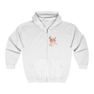 Bedlington Terrier Unisex Heavy Blend Full Zip Hooded Sweatshirt