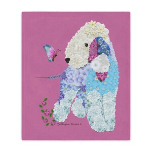 Bedlington Terrier Minky Blanket
