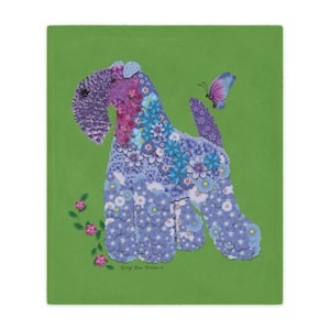 Kerry Blue Terrier Minky Blanket