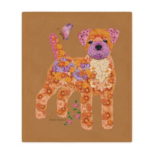 Coperta in Minky per Border Terrier