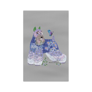 Miniature Schnauzer Microfiber Hand Towel