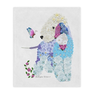 Bedlington Terrier Minky Blanket