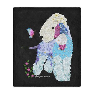 Bedlington Terrier Minky Blanket