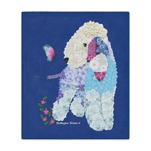 Bedlington Terrier Minky Blanket