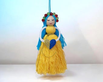 Handgemachte Motanka-Puppe, Motanka-Puppe, Motanka, ukrainische Puppe, Amulettpuppe